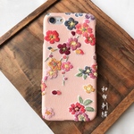 奏〜和布刺繍 和風 和柄 スマホケース【iPhone7 /iPhone8共通】 