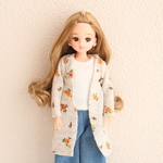 リカちゃん 服 ★送無★ あったかカーディガン♡orange♡