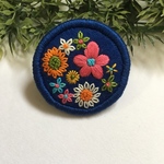 お花の刺繍ブローチ✴︎105