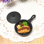 とんかつセット☆蓋付きスキレット ミニチュアフード