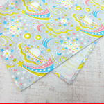 40×60ｃｍランチョンマット（053）メルヘン宇宙　机サイズ　グレー