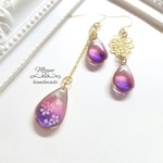 送料無料　『夜桜』　春　ピアス