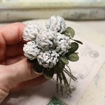 布花 しろつめくさのブーケブローチ