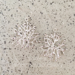silver coral branch 立体的サンゴのシルバーピアス