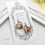  【送料無料】オトナ女子ハートと猫のピアスorイヤリング