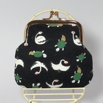鶴亀柄がま口財布