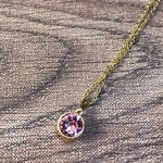 スワロフスキー  ネックレス  ヴァイオレット