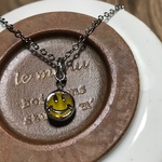 スワロフスキー   ネックレス  スマイリー  イエローオパール