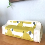 輸入ファブリック★ダックスフンドが可愛いBoxティッシュカバー          