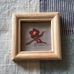 梅の花の刺繍ミニ額