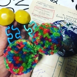 funky0112様専用ページ🎁  カラフリーパズルポンポンピアス🧩