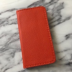 牛革シュリンク オレンジ   手帳型スマホケース