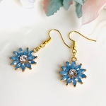 ミヤコワスレの花のピアス