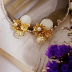 再販* お花がいっぱい*ヴィンテージイヤリング(ピアス)