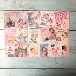 デザインペーパー♡A4サイズ   レトロBabyちゃん集合  第2段♪  10枚セット