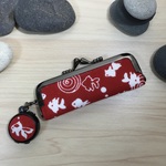 【再販！】がま口 印鑑ケース  《和柄　金魚》