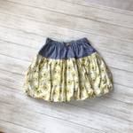 【120】春服♬︎♡アネモネ柄＊ふわっふわリバーシブルスカート