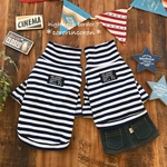 【再販】★オーダー★ボーダーハイネックＴシャツ＆ワンピース犬服