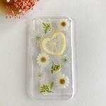iphoneXr用 本物のお花のスマホケース