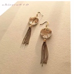 クリア&ゴールドタッセル  ピアス✴︎イヤリング
