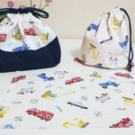  お弁当袋3点セット 働く車