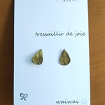 【真鍮】しずくのピアス(waiwai)
