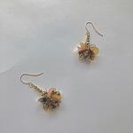 ＋スパンコール flower＋貼るピアス