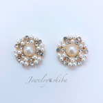 Pearl and bijou ✨2pcs✨パール ビジュー ミックス カボション