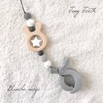【再販6】Tiny Teeth™️ うさぎさんのモノトーンシューズクリッパー  歯固めジュエリー