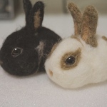 【yokamon18様   オーダー品】うさぎ さん 羊毛フェルト