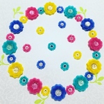 お花シール❁︎32枚❁︎カラフルミックス