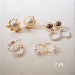 パールフープピアス