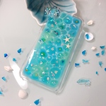 【inuyuki0201様オーダー】光る 海辺のAQUOS sense shv40 ケース