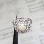 ・:*:・silver925・:*:・　エチオピア産　オパールリング　7㍉