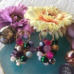 カラフルジャラジャラピアス