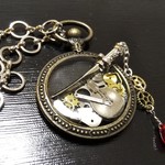 刀閃とスチームパンクのバッグチャーム