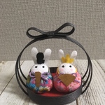 ひな祭り うさぎさんの雛人形