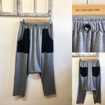 mihiro32様オーダー専用 男女兼用❤️バイカラースウェットサルエルパンツ グレー黒（メンズ L、レディース L L）
