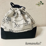 ネコ お弁当袋（大）