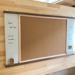 ** M様オーダー品♡ +…白*茶…+ house コルクボード " Cafe "  H003 **