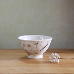 お茶碗特大「白い壁」