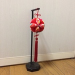 スタンド(木製)付き  七宝まりの吊るし飾り