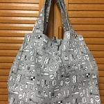 エコバッグ（コスメ柄）グレー