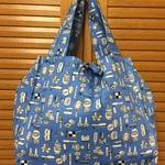 エコバッグ（コスメ柄）ブルー