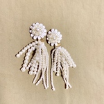 Flower×パールタッセルピアス/イヤリング