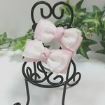 【送料込み】 torte ❇ shinei ribbon ( pink )  キッズ ヘアゴム      