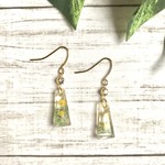 Herbarium Mimosa2　（ピアス・イヤリング）　レジン/ミモザ/ラインストーン/金具