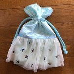 オーダー商品 run0331様専用  ☆チュールフリル お道具袋☆
