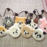【Ku-Kai.Kouさまご予約品】羊毛フェルトのほんわか動物さんヘアゴム