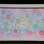 パステルアート＆コラージュ　桜香る春風